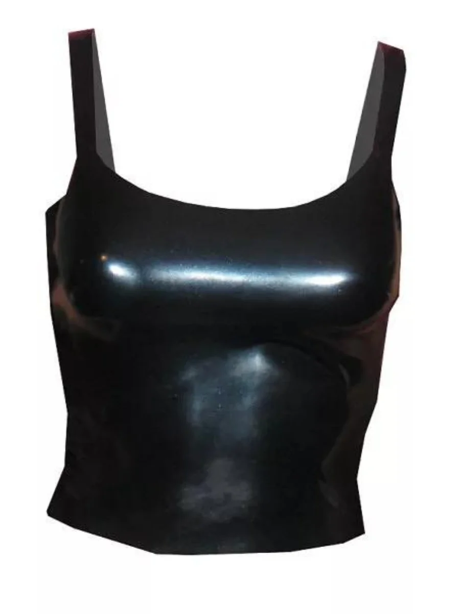 Latex Woman Black | Mini-Skirt | Latex Rubber Gummi | Latex Crop Top For Women 5 Latex Woman Black | Mini-Skirt | Latex Rubber Gummi | Latex Crop Top For Women - Image 5