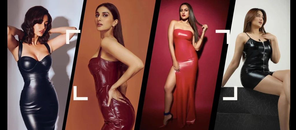 women latex dress